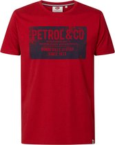 Petrol Industries - Heren Artwork T-shirt - Rood - Maat XL