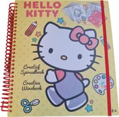 Hello Kitty Super Style Album - Tekenboek - Stickers - Krijtjes - Patronen