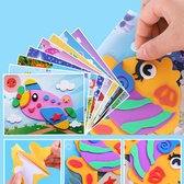 3D Eva Foam Stickers - 3D plaatjes maken van vilt - Vliegtuig, Olifant, Bus, Huis, Dino, Raket, Zee - Kinderen - Educatief - 10 stuks