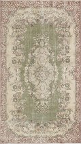 Vintage handgeweven vloerkleed - tapijt - PERI 270 x 155