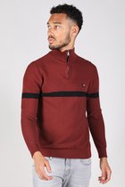 Gabbiano Trui Tricot Schipperstrui Met Ribstructuur 611716 Burnt Red 407 Mannen Maat - S