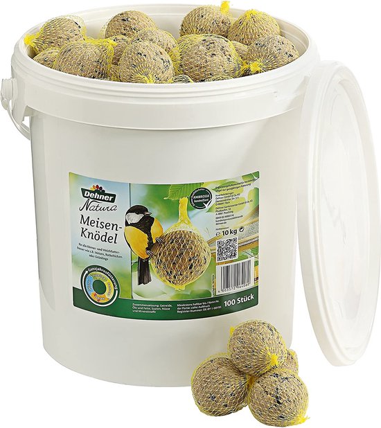 Palline Grasso Per Uccelli Dehner Natura - 30 Pezzi Da 90g | Senza Rete | Per Cinciallegre E Pettirossi - Foto 10