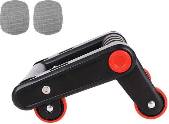 Opdruksteunen Set Met Wielen - Rolhandvatten + 2X kniematten - Push Up Bar - Ab Roller - Push Up Grips - Buikspiertrainer — afbeelding 5