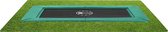 Etan PremiumFlat Trampoline - 380 x 275 cm / 1259ft - Groen - Rechthoekig - Volledig Gelijkvloers - Inground Trampoline - Max. Gebruikersgewicht 150 kg