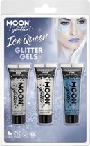 Moon Creations - Moon Glitter - Ice Queen Glitter Gels Set Glitter Make-up - Multicolours