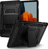 Spigen Tough Armor Pro Backcover Samsung Galaxy Tab S8 / S7 tablethoes - Zwart