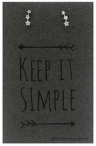 Keep it simple zilveren oorbellen met zirkonia