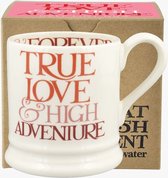 Emma Bridgewater Mug 1/2 Pinte Pink Toast True Love & High Adventure