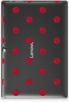 TPU Silicone Backcase Lenovo Tab 10 | Tab 2 A10-30 Back Cover Kersen met transparant zijkanten
