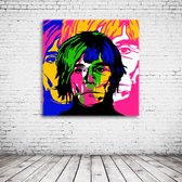 Pop Art Andy Warhol Poster in lijst - 90 x 90 cm en 2 cm dik - Fotopapier Mat 180 gr Framed - Popart Wanddecoratie inclusief lijst