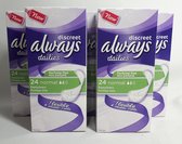 Always Dailies - Discreet - Pantyliners - Voordeel Set van 5 doosjes - 120 stuks - Inlegkruisjes