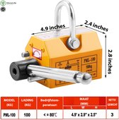 MoreLife Magnetische Lifter - Staalplaat Lifter - Bouwplaat Lifter - Magnetische Staalplaat Lifter -  100 KG