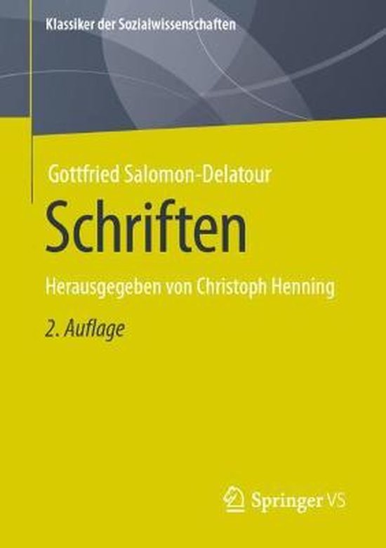 Klassiker der Sozialwissenschaften- Schriften
