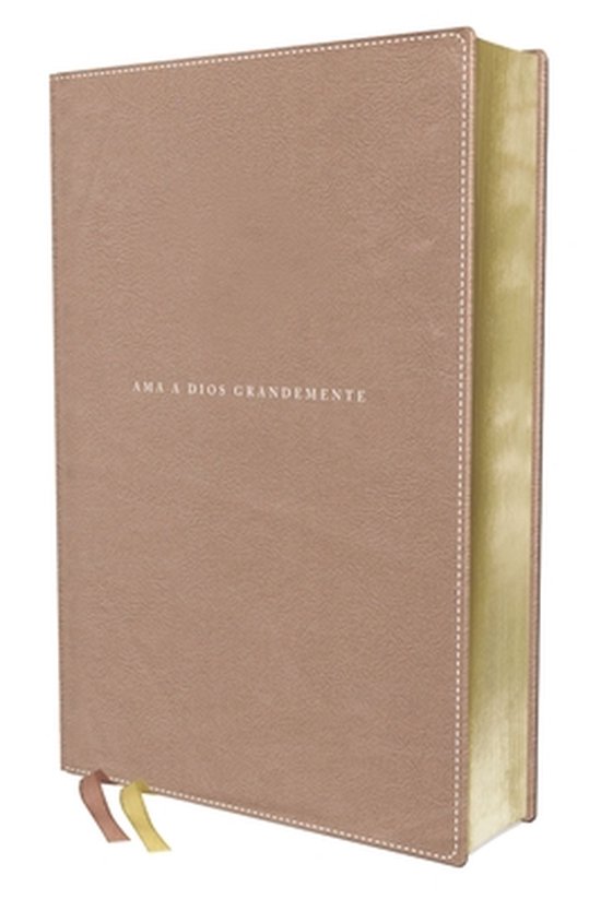 Nbla, Santa Biblia, AMA a Dios Grandemente, Interior a Cuatro Colores Leathersoft, Oro Rosa, Comfort Print