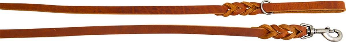 Animal Boulevard Ab30084 - Hals- En Leibanden - Hond - Ab Country Leather Gevlochten Lange Lijn Cognac-16mmx180cm - Maat: 16mmx180cm - 205322
