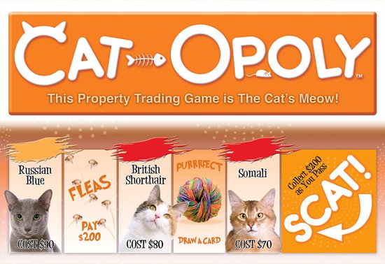 Thumbnail van een extra afbeelding van het spel Cat-Opoly - bordspel