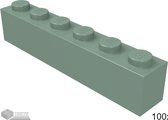 Lego Bouwsteen 1 x 6, 3009 Zandgroen 100 stuks