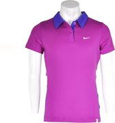 Nike - Border Polo - Tennis Kinderpolo's - 128 - 140 - Paars/DonkerPaars