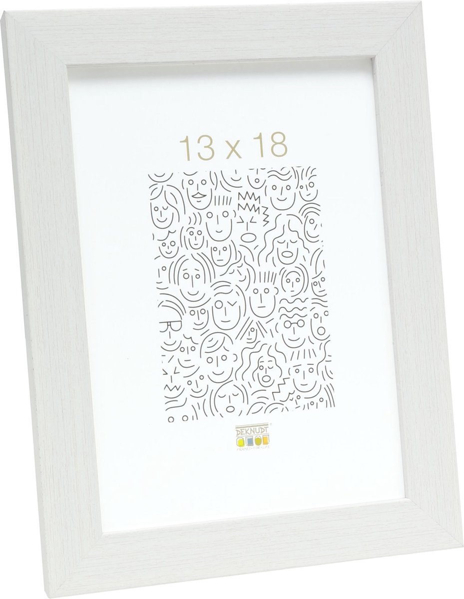 Deknudt Frames Fotolijst - Wit - S41VF1 - Voor foto: 20x28 cm