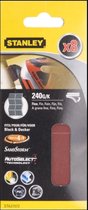 STANLEY Geperforeerd schuurpapier met klittenband - voor vingerpad - 8 stuks - STA31572