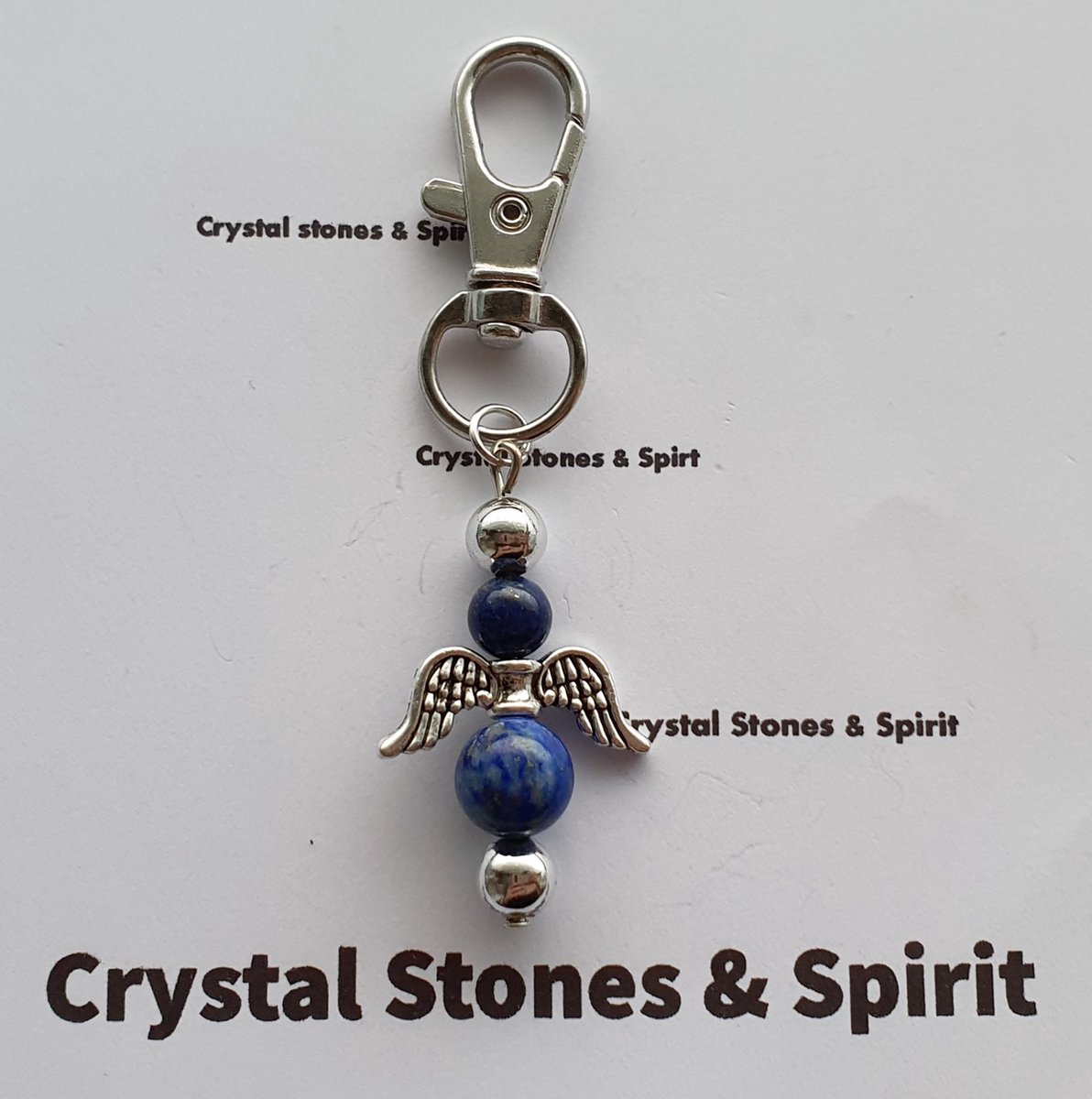 Sleutelhanger Lapis Lazuli engel