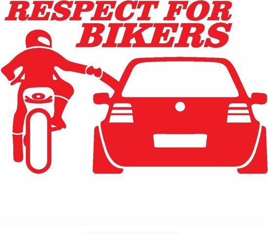 Sticker respect des motards pour la voiture / moto - Stickers voiture -  Accessoires... | bol.com
