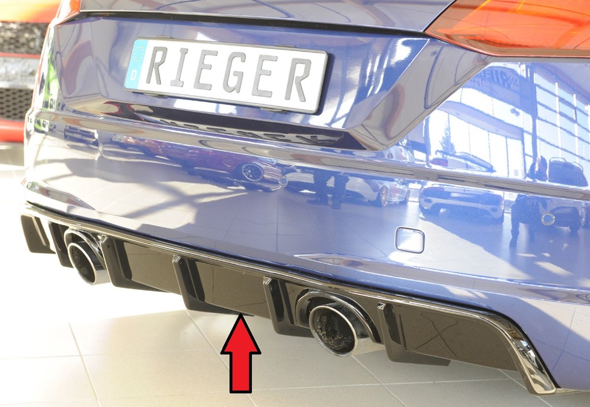 RIEGER - PERFORMANCE DIFFUSER - AUDI TT 8J-FV/8S - GLOSS BLACK