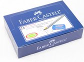 Faber-Castell Gum Stofvrij Blauw - 24 Stuks (Voordeel box) - Speciaal voor kunst en grafisch gebruik