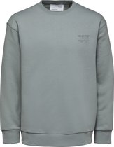 SELECTED HOMME WHITE SLHLOOSEARVID CREW NECK SWEAT W  Trui - Maat M