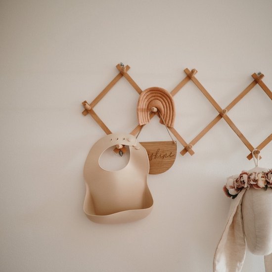 Mushie siliconen slabbetjes voor peuters en baby's