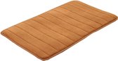 Badmat Bruin/Oranje - Douchemat - Badkamer tapijt - Antislip Badmat - Toiletmat - 60x40 CM