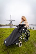 Belieff rolstoel deken/kleed – met voetenzak en handzakken – Rolstoeldekenzak - Wind- en waterdicht - Unisex - 100% polyester & Fleece gevoerd