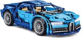 Sportwagen Blauw - Bouwstenen Set - Technic Lamborghini Race Auto - 31cm Lang - Draaibare Wielen - 900 Blokjes - Constructie Speelgoed - Alternatief voor lego