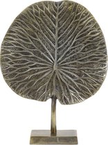 Light & Living Deco Leaf - Metaal - Goud - 25 x 34 x 7 cm (BxHxD)