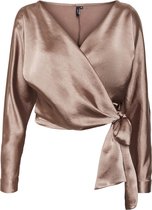 Vero Moda VMKAE D1 LS WRAP BLOUSE Dames Top - Maat M