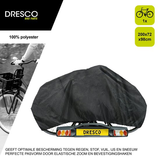 Dresco Fietshoes voor 1 Fiets | Waterdicht | 200x72x98cm | Voor Fietsendrager en Stalling - DRESCO