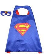Superheld cape blauw kinderen kostuum verkleedpak verkleedkleding