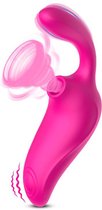 TipsToys Vibrator Dildo met zuigfunctie - klopfunctie Clitoris G-spot - Sex Toys voor vrouwen