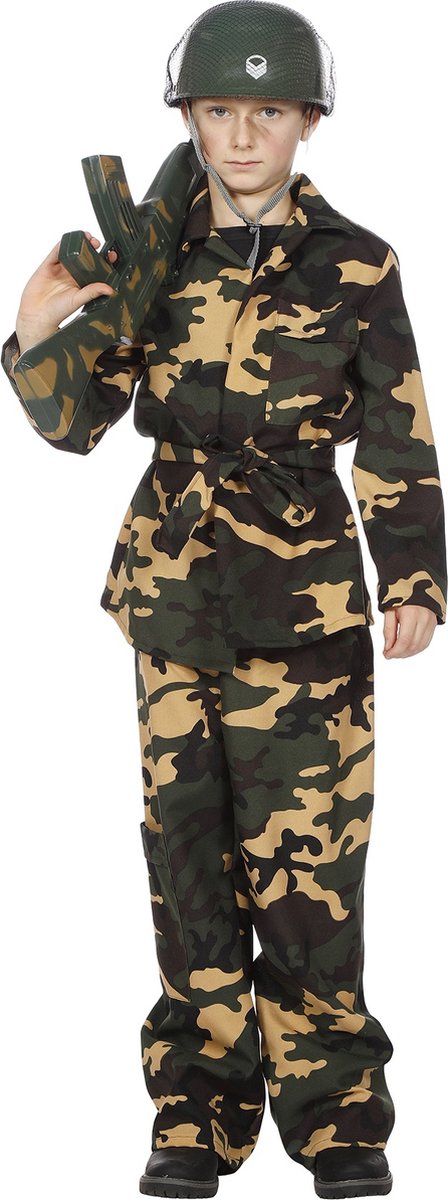 Leger verkleedkleding kind - Maat 164
