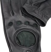 DriveLux™ - Leren Handschoenen Heren - Deep Onyx - Leren Auto/Motor Handschoenen - Driving Gloves - Maat M (: 20,5 - 23,5 cm) - Ademend en Waterbestendig – Gemaakt van Lamsleer
