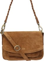 DSTRCT Kleine Crossbodytas / Schoudertas Dames - Suède - Portland Road - Roest Bruin