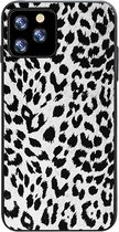 iPhone 11 Pro hoesje - iPhone hoesjes - Apple hoesje - Panter wit - Backcover - Able & Borret