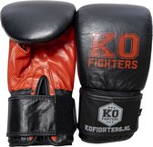 KO FIGHTERS Bokshandschoenen - Kickboks - Handschoenen - Boksen - Bokszak - Leder -  Rood  - M