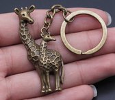 Bolke® sleutelhanger - sleutelhanger giraffe - sleutelhanger dieren - sleutelhanger liefde - sleutelhanger dames - cadeautjes voor vrouwen - cadeautjes tot 10 euro - dieren