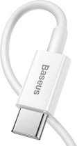 Baseus USB-C naar Lightning kabel geschikt voor Apple iPhone (12) & Ipad - oplader kabel - lader - , 20W, PD, 0,25m (white) CATLYS-02