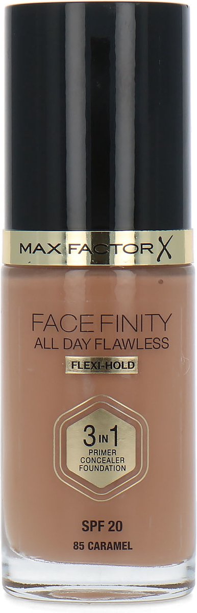 Max Factor Facefinity All Day Flawless 3 in 1 Flexi Hold Foundation - 85 Caramel