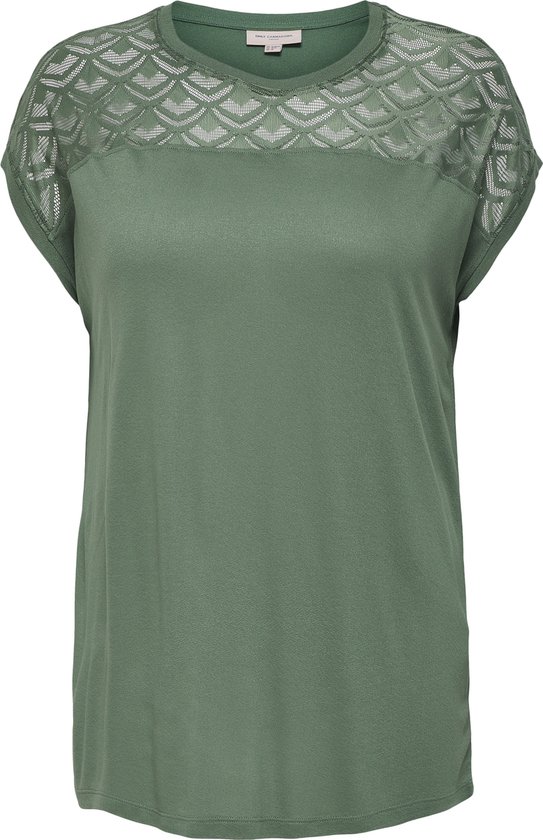 Only Onlnicole S/S Mix Top Noos - T-Shirt Femme Élégant Avec Dentelle