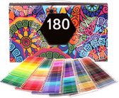 Drawee® 180 Aquarelpotloden Set - 180-Delig - Aquarel - Potloden - Penselen - Kleurpotlood - Voor Kinderen & Volwassenen - Kunst