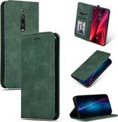 Xiaomi Mi 9T Hoesje - Mobigear - Retro Slim Serie - Kunstlederen Bookcase - Groen - Hoesje Geschikt Voor Xiaomi Mi 9T