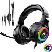 GAVURY RGB PRO Koptelefoon - RGB led verlichting - Voor PS4 PS5 en XBOX One Gaming Hoofdtelefoon - Professionele Gaming Headset - Surround Sound & Noise cancelling headset